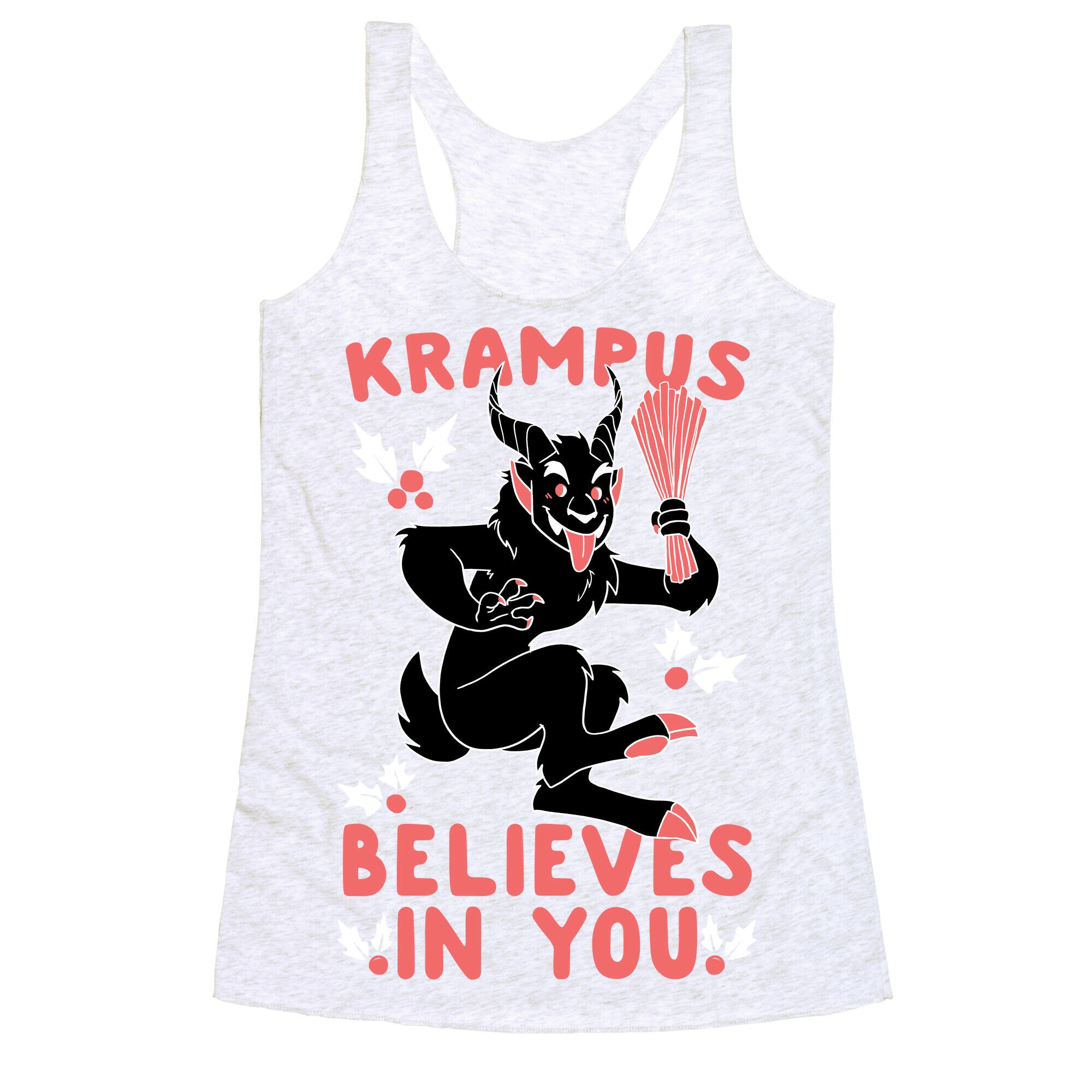 Krampus Believes in You Racerback Tank